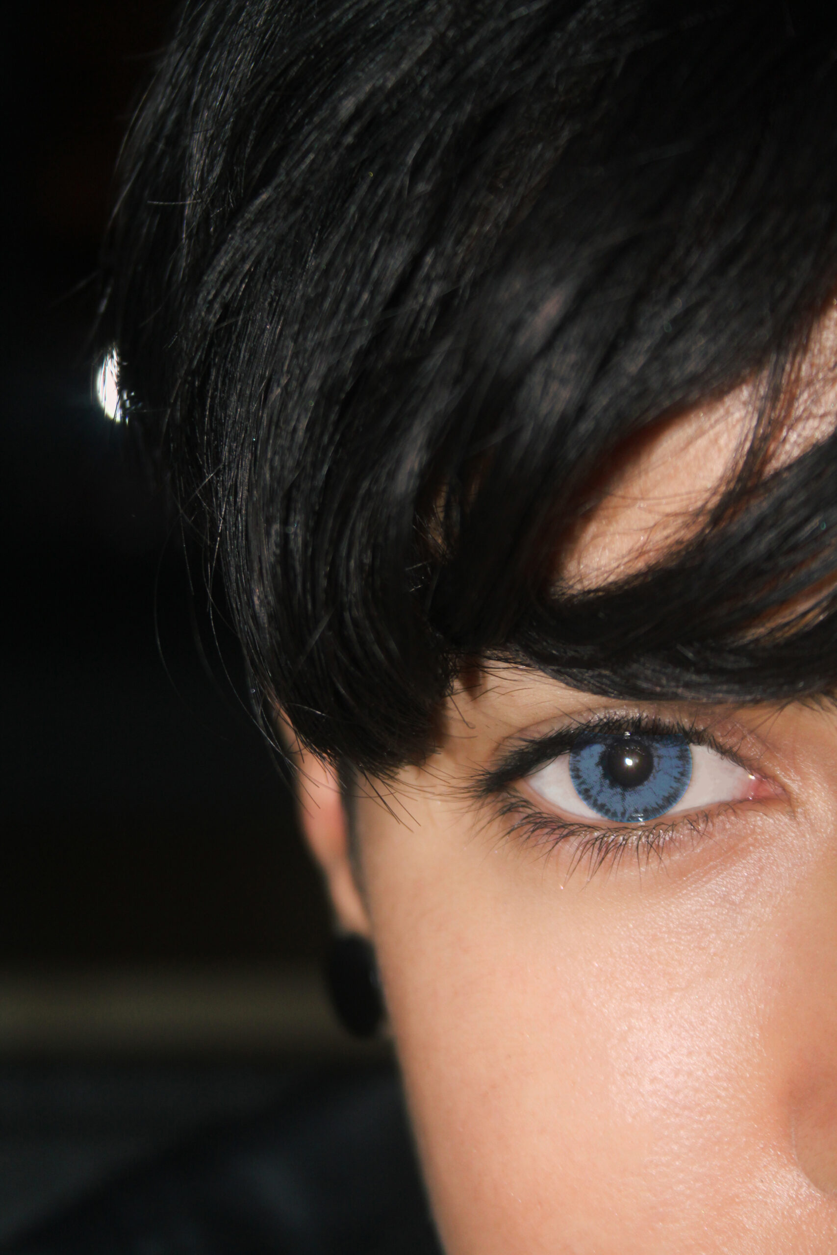 Lentilles Blue avec contour